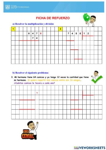 Multiplicación y división