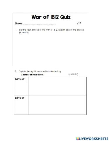 History quiz