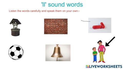 Ll sound words