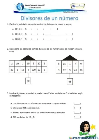 Divisores de un número