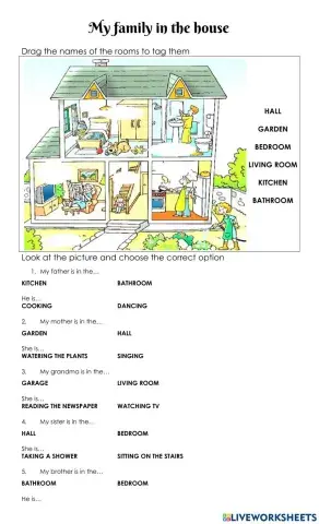 My family in the house