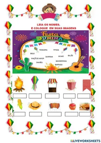 Portugues ATIVIDADES FESTA JUNINA
