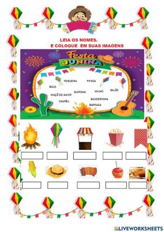 Portugues ATIVIDADES FESTA JUNINA