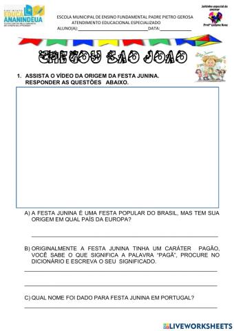 Festa junina origem e simbologia