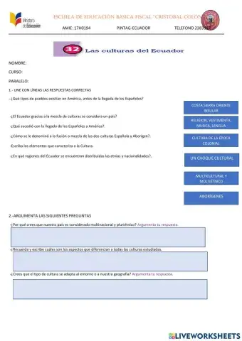 Culturas del ecuador