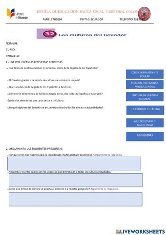 Culturas del ecuador