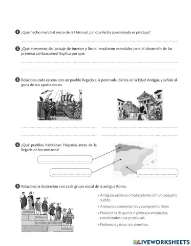 Evaluación Unidad  6 Sociales Cuarto
