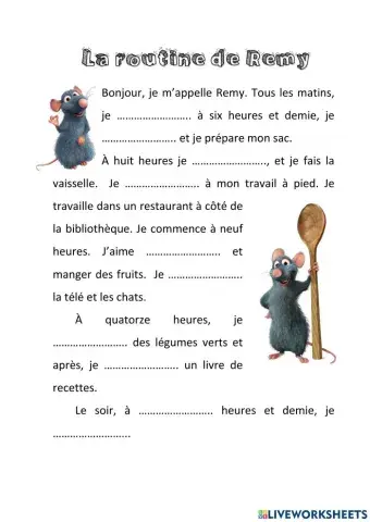 La routine de Remy