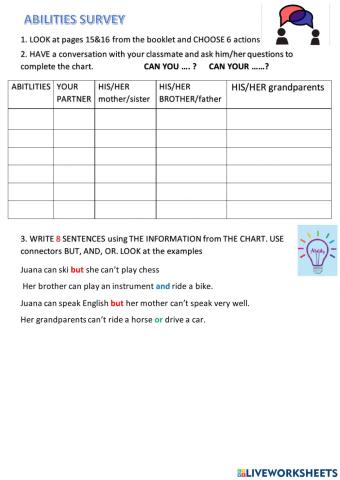 Abilties survey