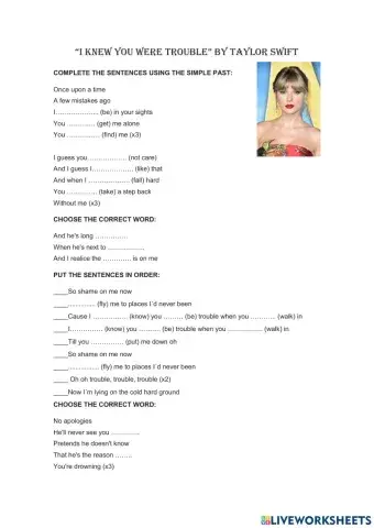 I knew you were trouble