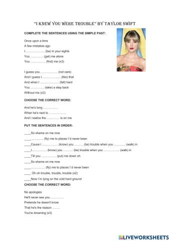 I knew you were trouble