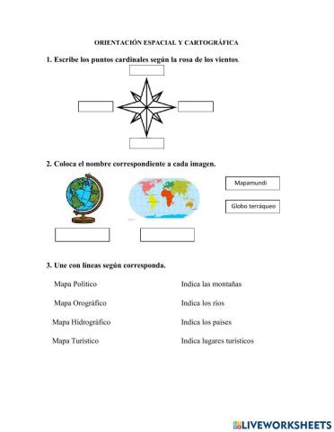 Orientación Espacial y cartográfica
