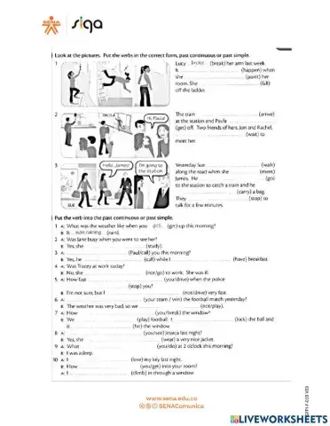 Past simple or past progressive