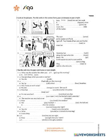 Past simple or past progressive