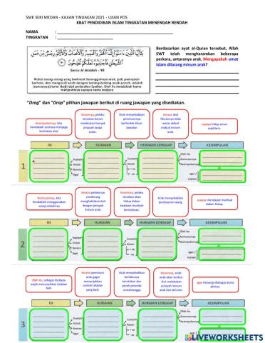 KBAT Pendidikan Islam - Ujian Pos 1