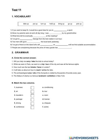 Preparación Suficiencia Level III: Test 11