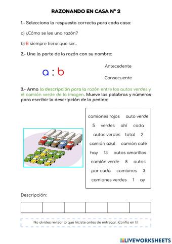 Razonando en casa n°2