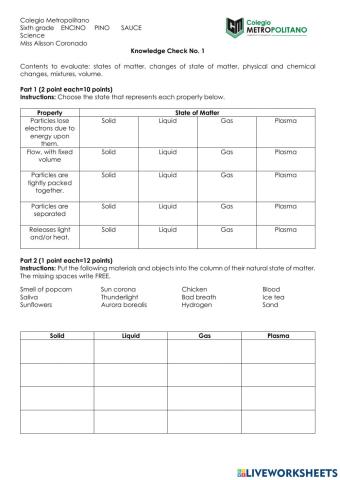 Knowledge Check No. 1