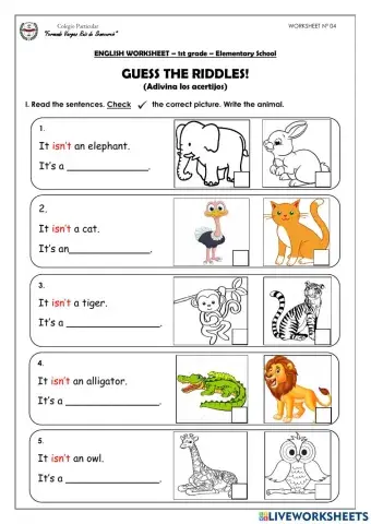 ANIMALS - Negative - Riddles