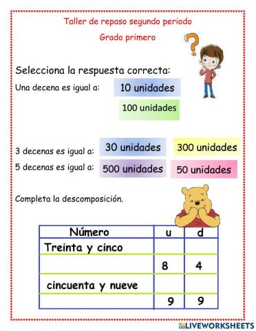 Repaso de temas matemáticos