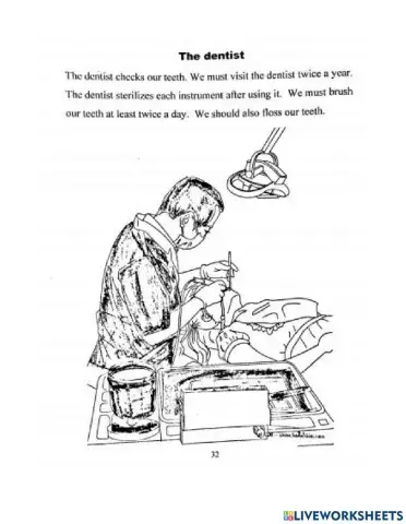 The Dentist - IDU - Worksheet