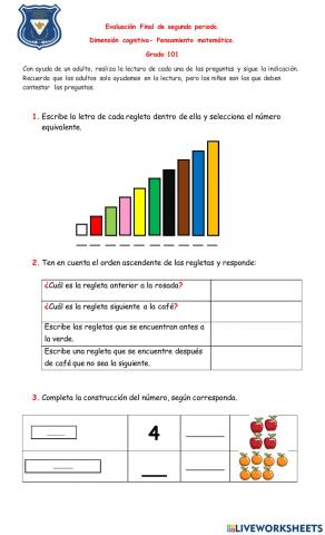Evaluación final de segundo periodo