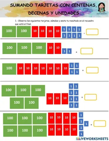 Sumando unidades, decenas y centenas.