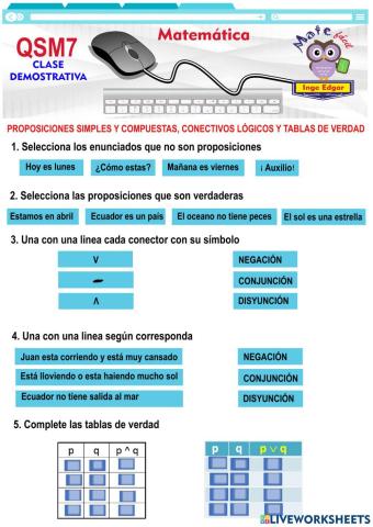 Proposiciones-conectivos logicos