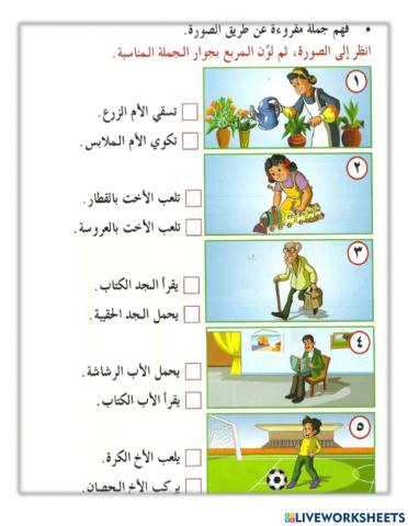 فهم الجملة المقروءة