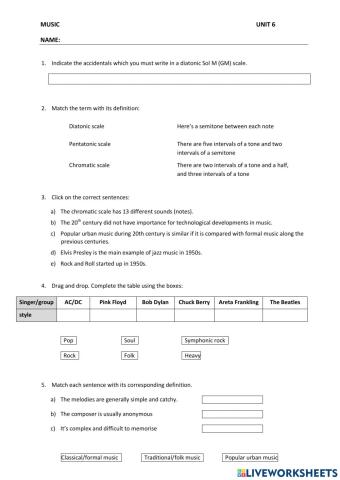 Unit 6. popular urban music