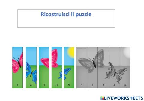 Puzzle farfalla