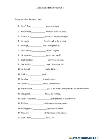 GEP3 11B: Verb Pattern