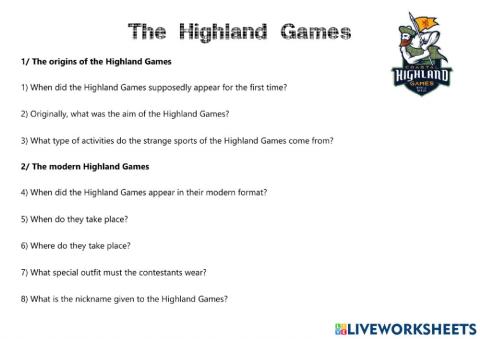 The Highland Games