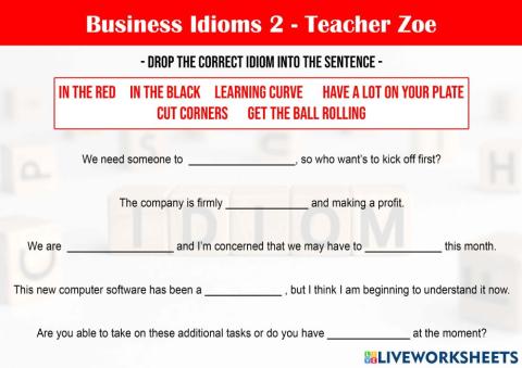 Business Idioms 2