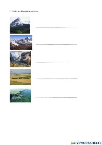 Kontinenteak eta erliebeak