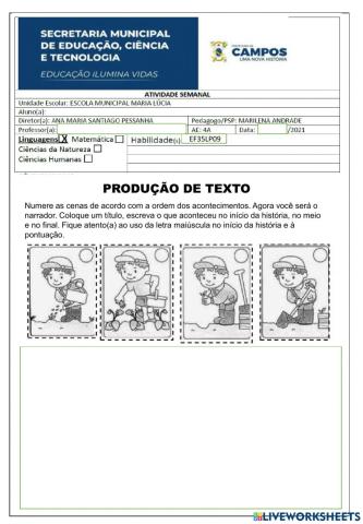 Produção de texto