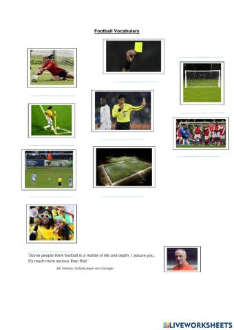 Football Vocabulary
