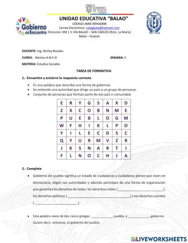 Democracia y ciudadania