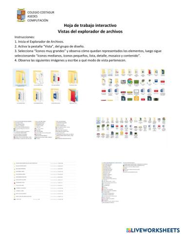 Vistas del Explorador de Archivos