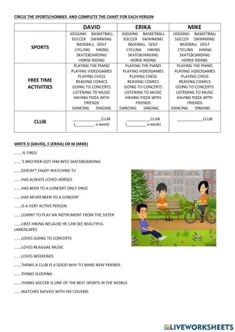 Listening Hobbies and Sports