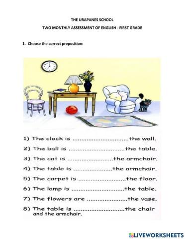 Place prepositions