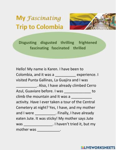 My Fascinating Trip to Colombia
