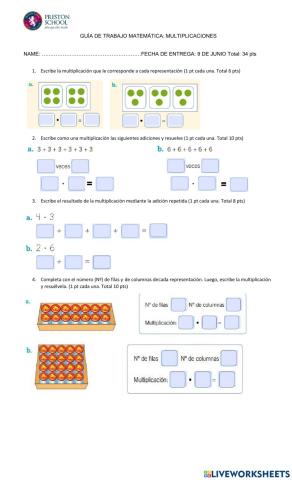 Formativa de multiplicación