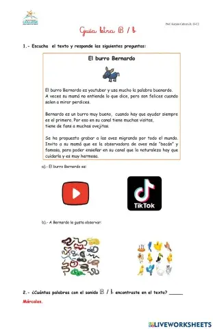 Guia letra B