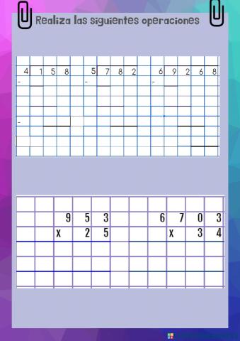 Operaciones básicas