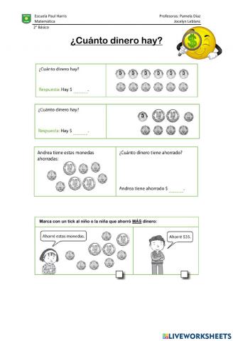 ¿Cuánto dinero hay?