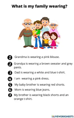 What is my family wearing?