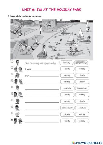 I'm at the holiday park