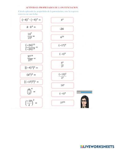 Propiedades de la potenciación