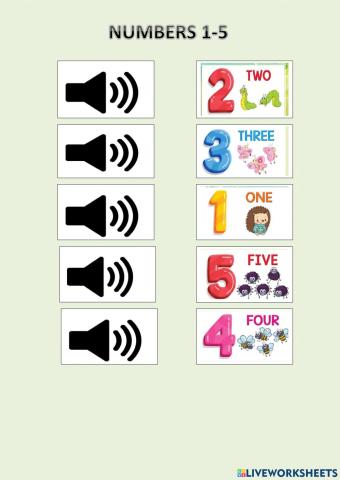 Numbers 1-5